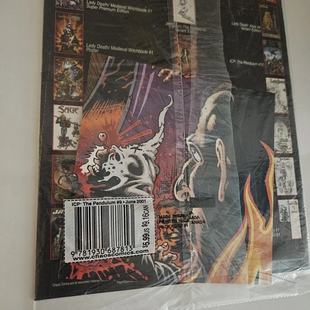 Insane Clown Posse - Pendulum June 2001 #9 Chaos Comic! Cd Included ICP Juggalo